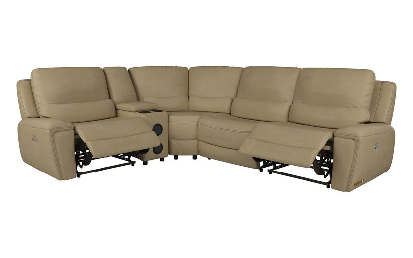 Leiston 1 Corner 2 Power with Console | Leiston Sofa Range | ScS