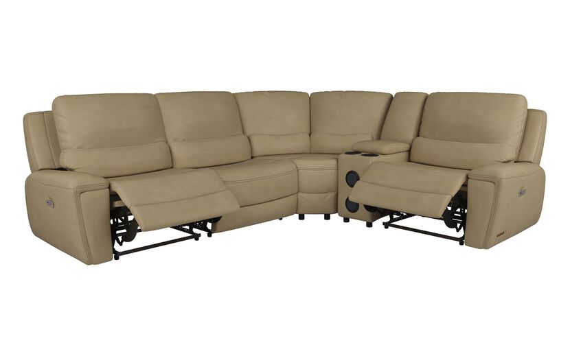 Leiston 2 Corner 1 Power with Console | Leiston Sofa Range | ScS