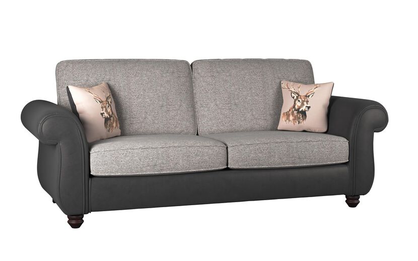 Living Amble Fabric 3 Seater Standard Back Sofa | Amble Sofa Range | ScS