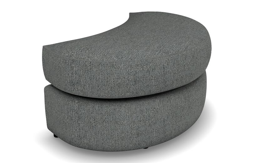 Aurora Fabric Large Twister Footstool | Aurora Sofa Range | ScS