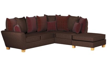 Theo Fabric 2 Corner 1 Right Hand Facing Chaise Scatter Back Sofa | Theo Sofa Range | ScS