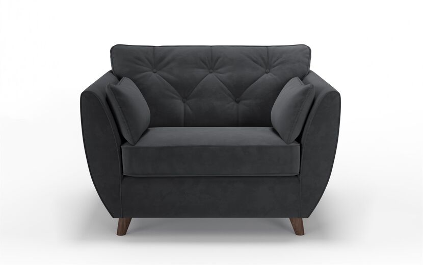 Hoxton Compact Velvet Snuggle Chair | Hoxton Sofa Range | ScS