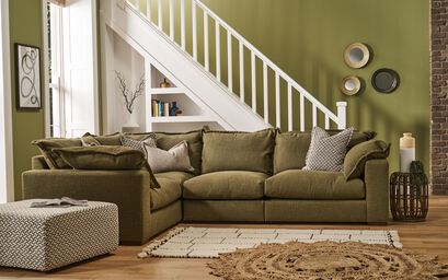 Ideal Home Lennox Fabric Stacking Footstools | Lennox Sofa Range | ScS