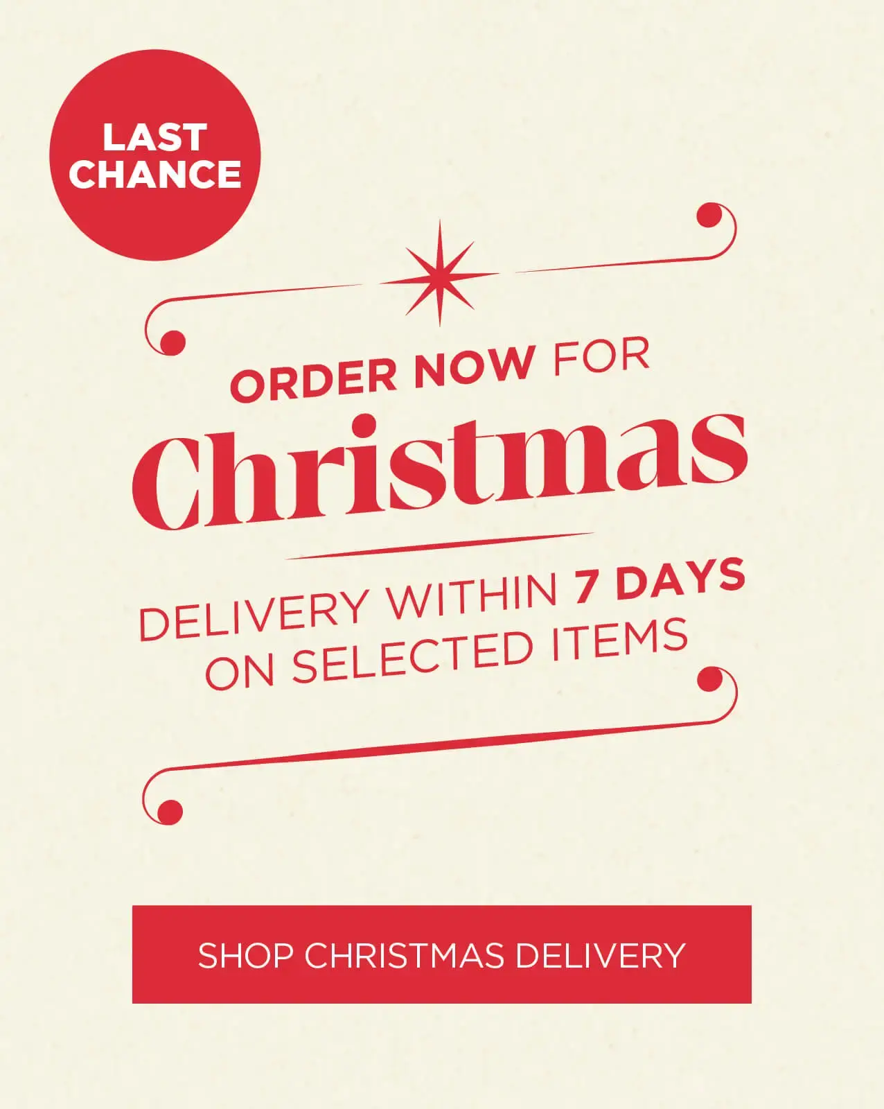 Order now for guaranteed Christmas delivery