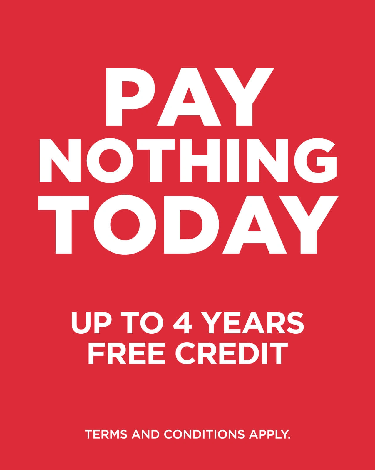 Up to 4 years free credit