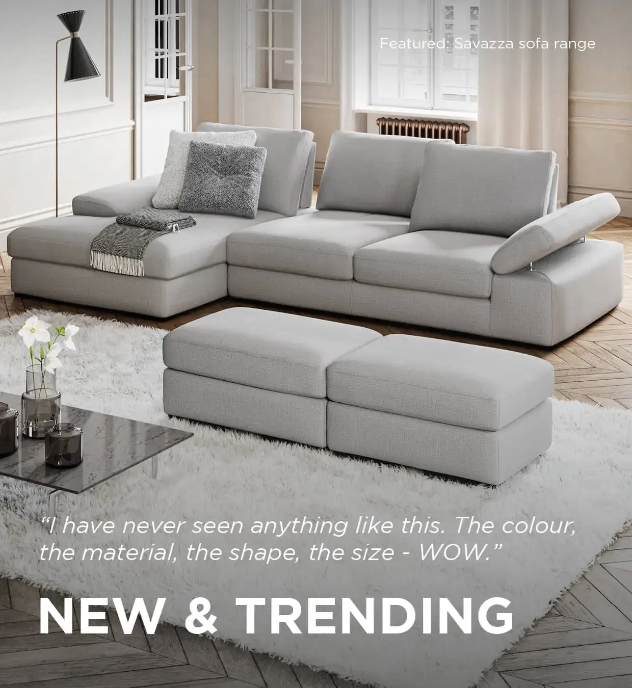 New and trending sofa ranges