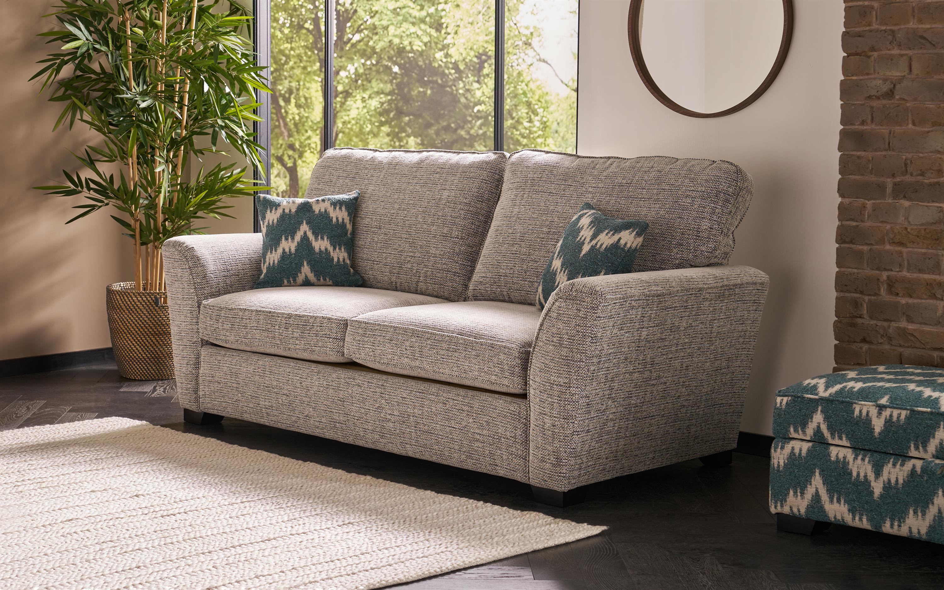 Inspire Rockcliffe Fabric 3 Seater Sofa Standard Back