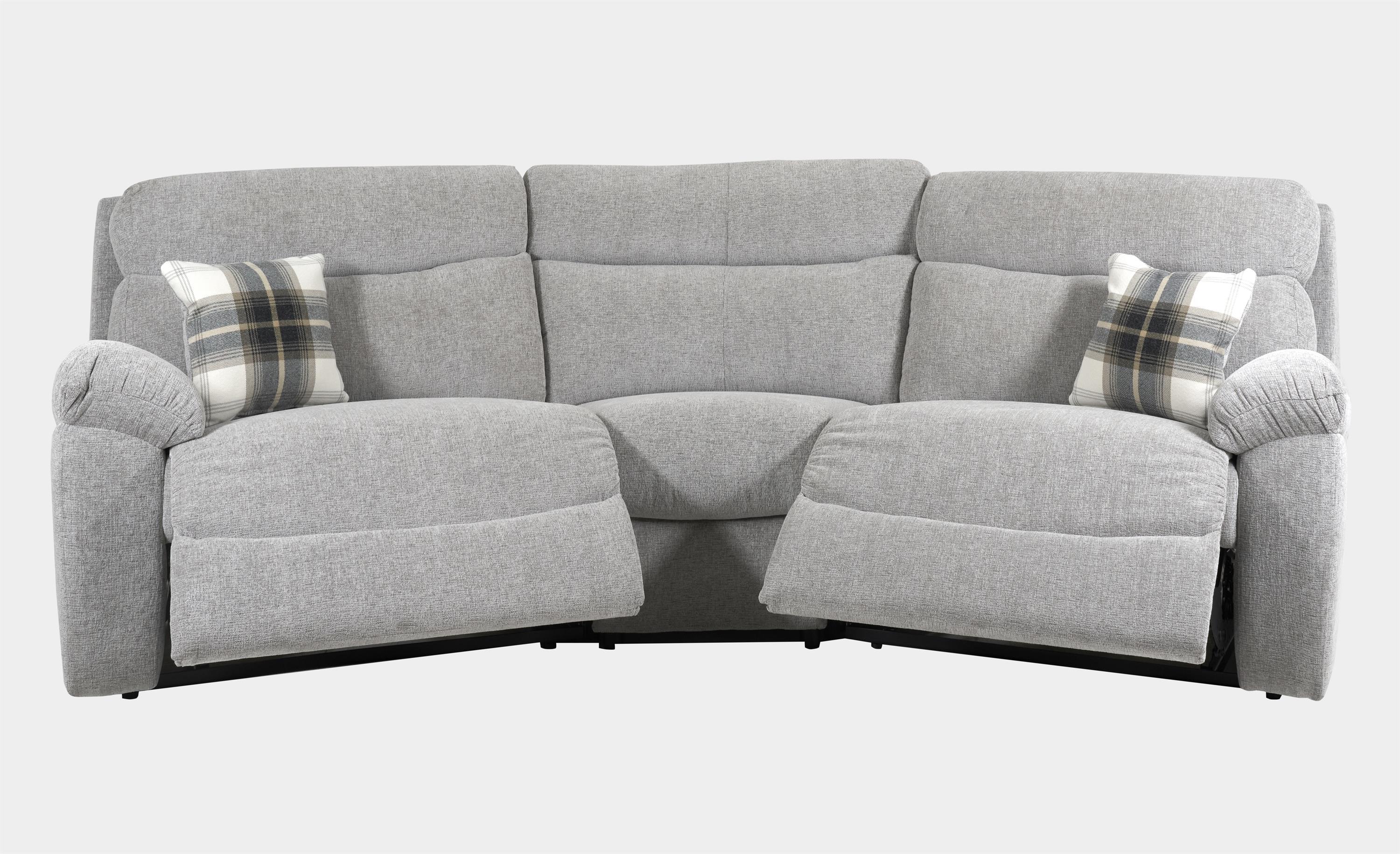 curved reclining sofa