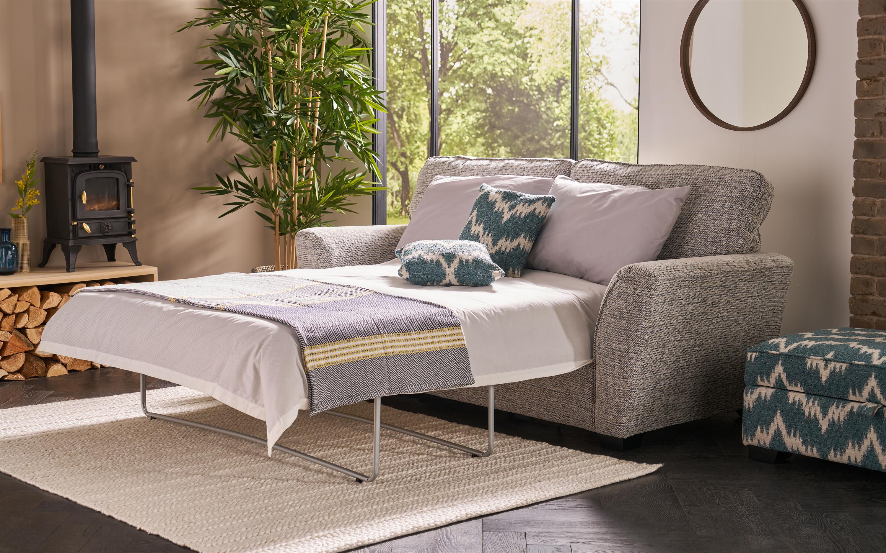 Inspire Rockcliffe Fabric 3 Seater Sofa Bed Standard Back