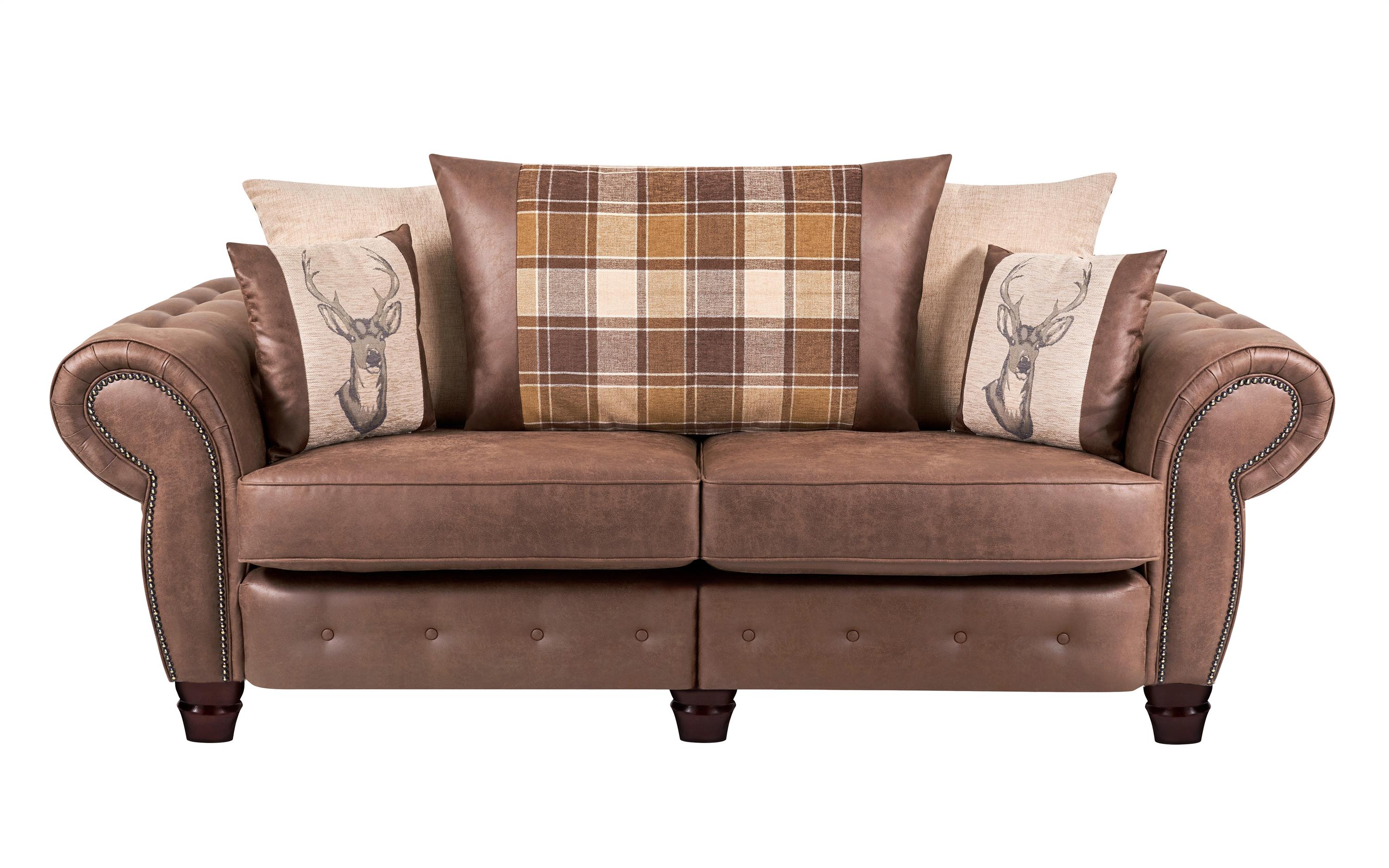 camille 3 seater sofa scatter back