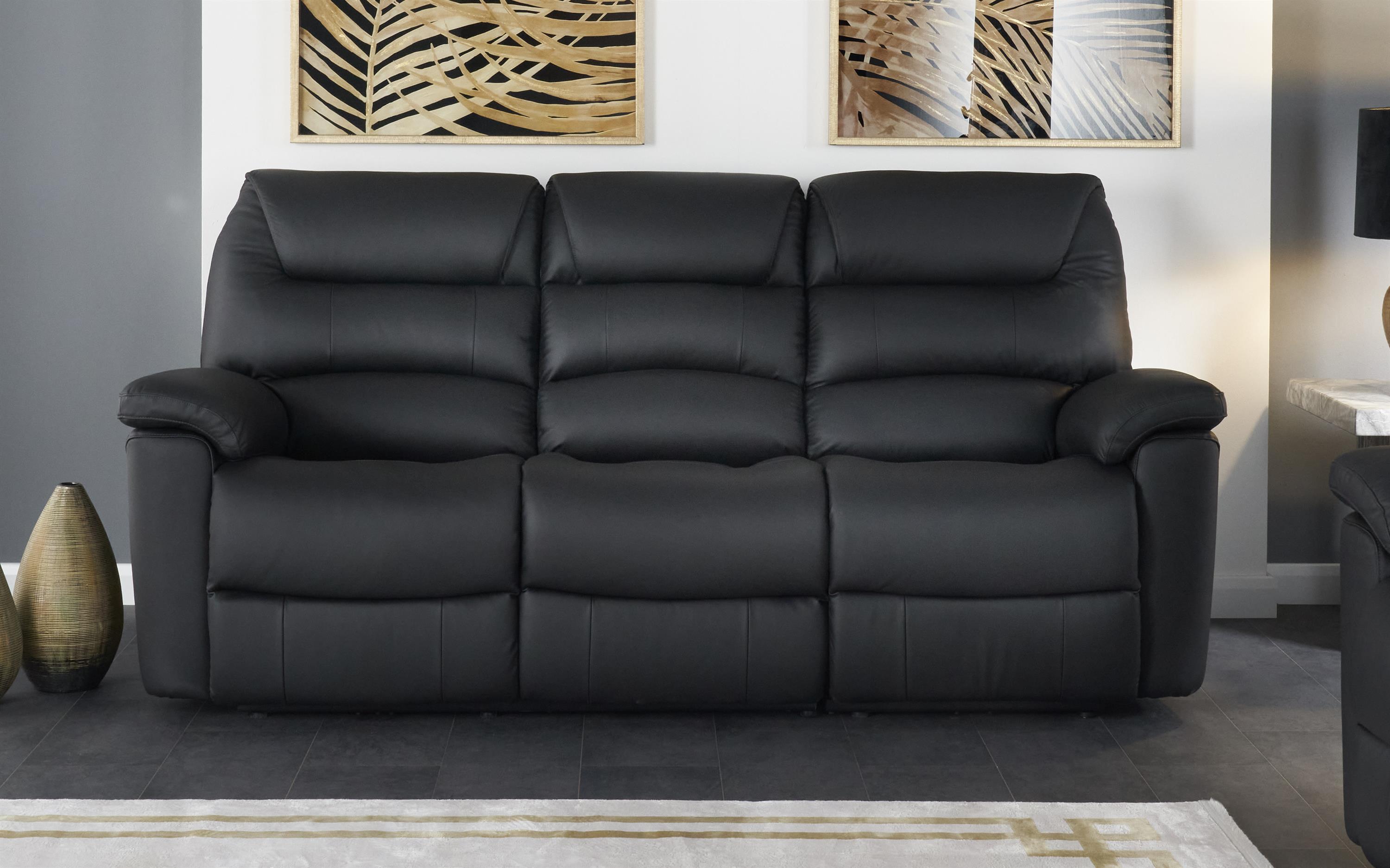 lazy boy leather couch