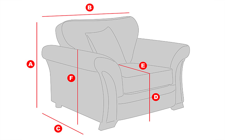 Inspire Roseland Standard Chair   Sofa Chair 